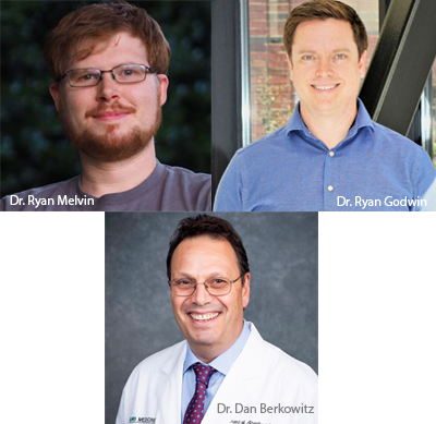 Dr. Ryan Melvin, Dr. Ryan Godwin, and Dr. Dan Berkowitz